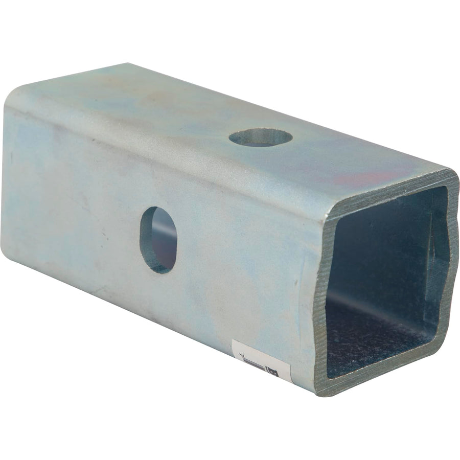 RTA2520 Buyers Products 2-1/2" Receiver Tube Adapter with Lance Stop, Corrosion Resistant Zinc, Slotted 5/8" Hitch Pin Holes, .22" x 2.50" Steel Tubing, Towing/Rental Accessories, Pin Sold Sep.