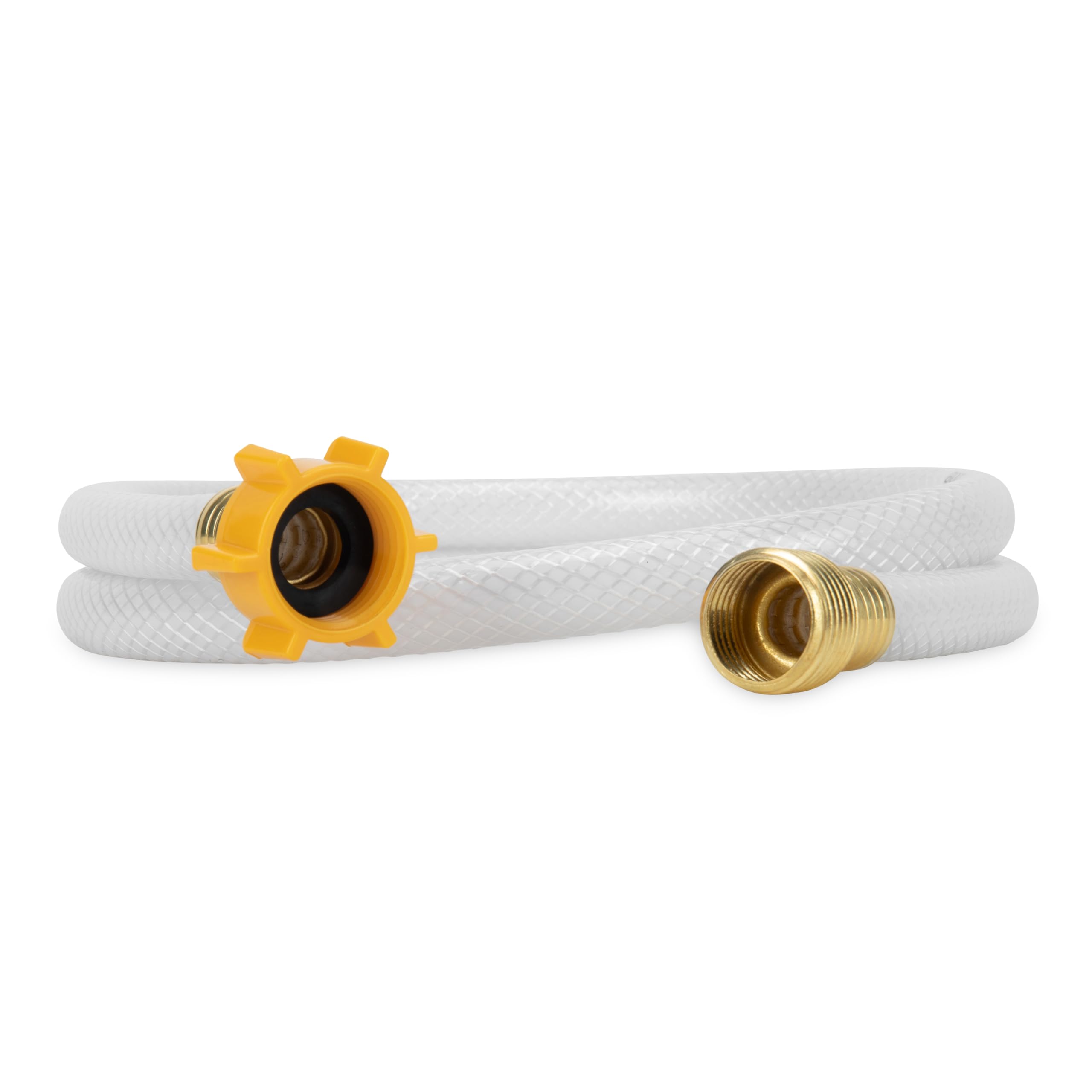 4-Ft Camco TastePURE Water Hose - RV Drinking Water Hose Contains No Lead, No BPA & No Phthalate - Features Reinforced Design & Crafted of PVC - 1/2” Inside Diameter, Made in the USA (22763)