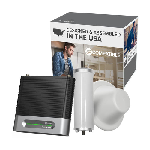 Cell Phone Signal Booster weBoost for Business Office 100 (75 Ohm) | 5G/4G LTE | All U.S Carriers - Verizon, AT&T, T-Mobile & More | Up to 8,000 sq ft | FCC Approved