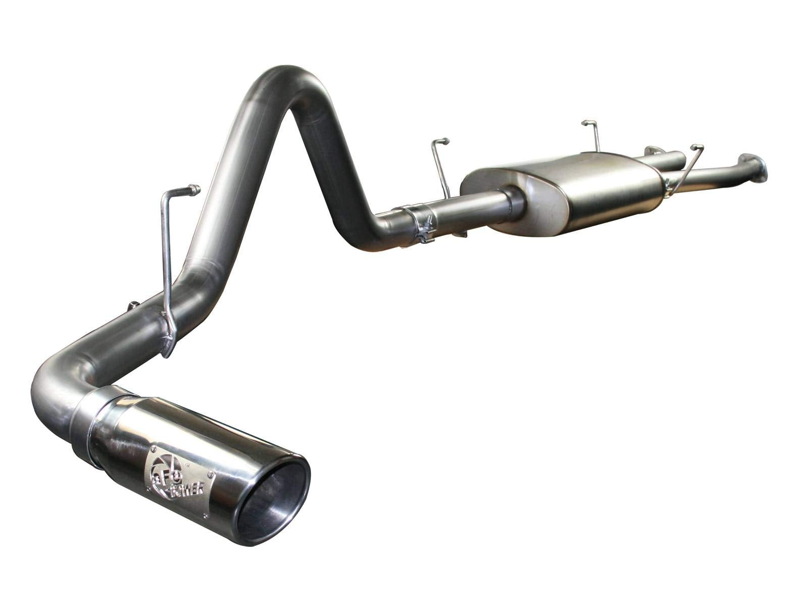 aFe 49-46009-P 4.5" Polished Tip Mach Force XP 2.5"/3" 409 Stainless Steel Cat-Back Exhaust System for Toyota Tundra V8-4.7L