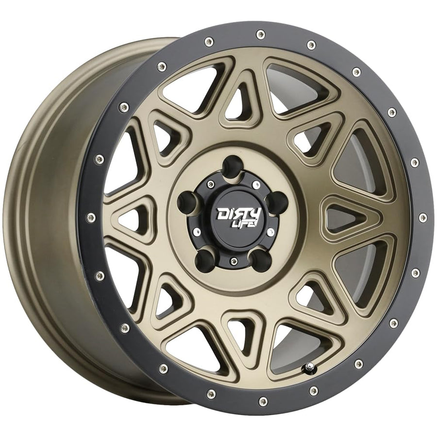 20x9 THEORY, Bolt Pattern: 6x5.5/, Offset: 0, MATTE GOLD W/SIMULATED RING, set of 1