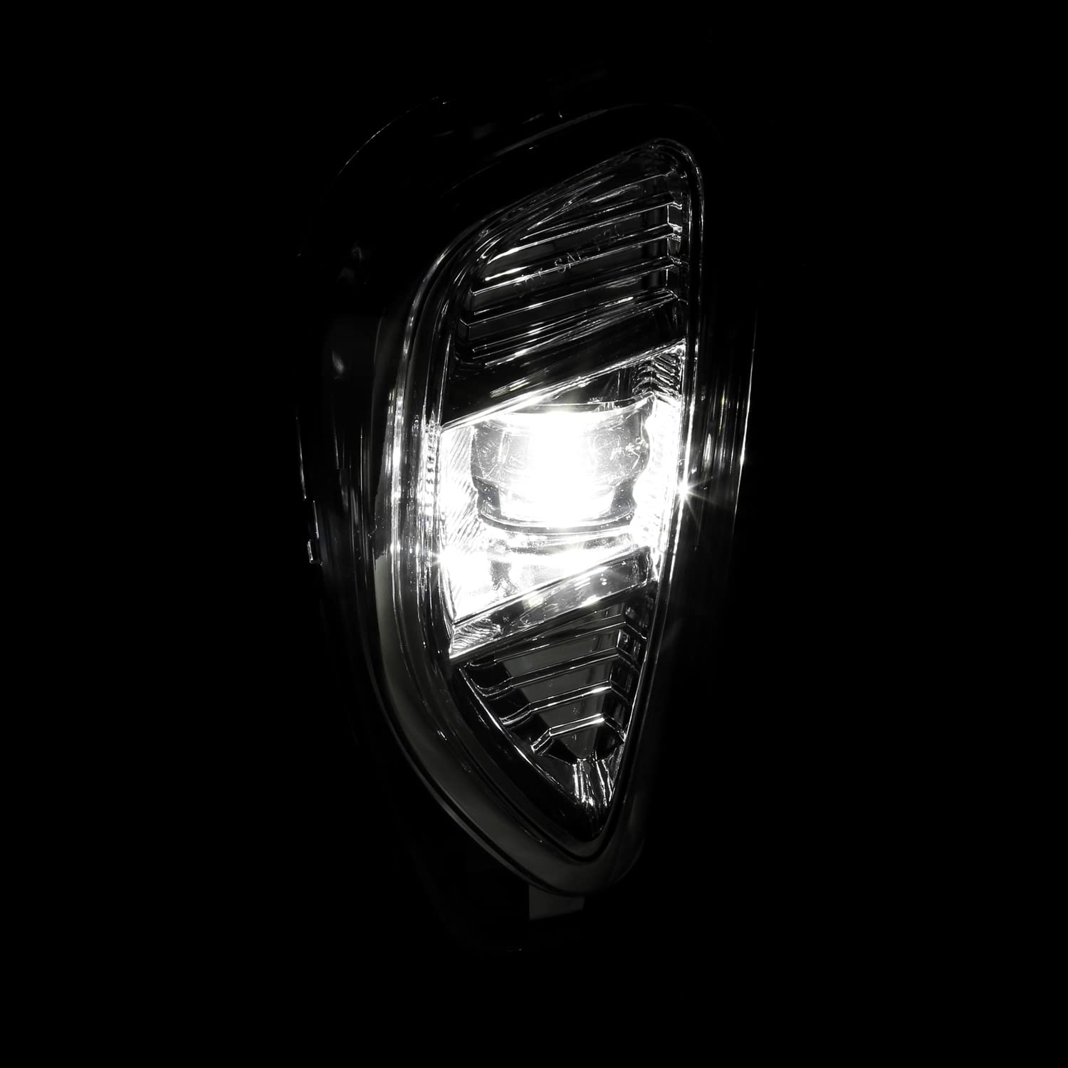 Chrome LED Fog Lights Spec-D Tuning + Switch Compatible with 2020-2022 Ford Escape, Left + Right Pair Assembly