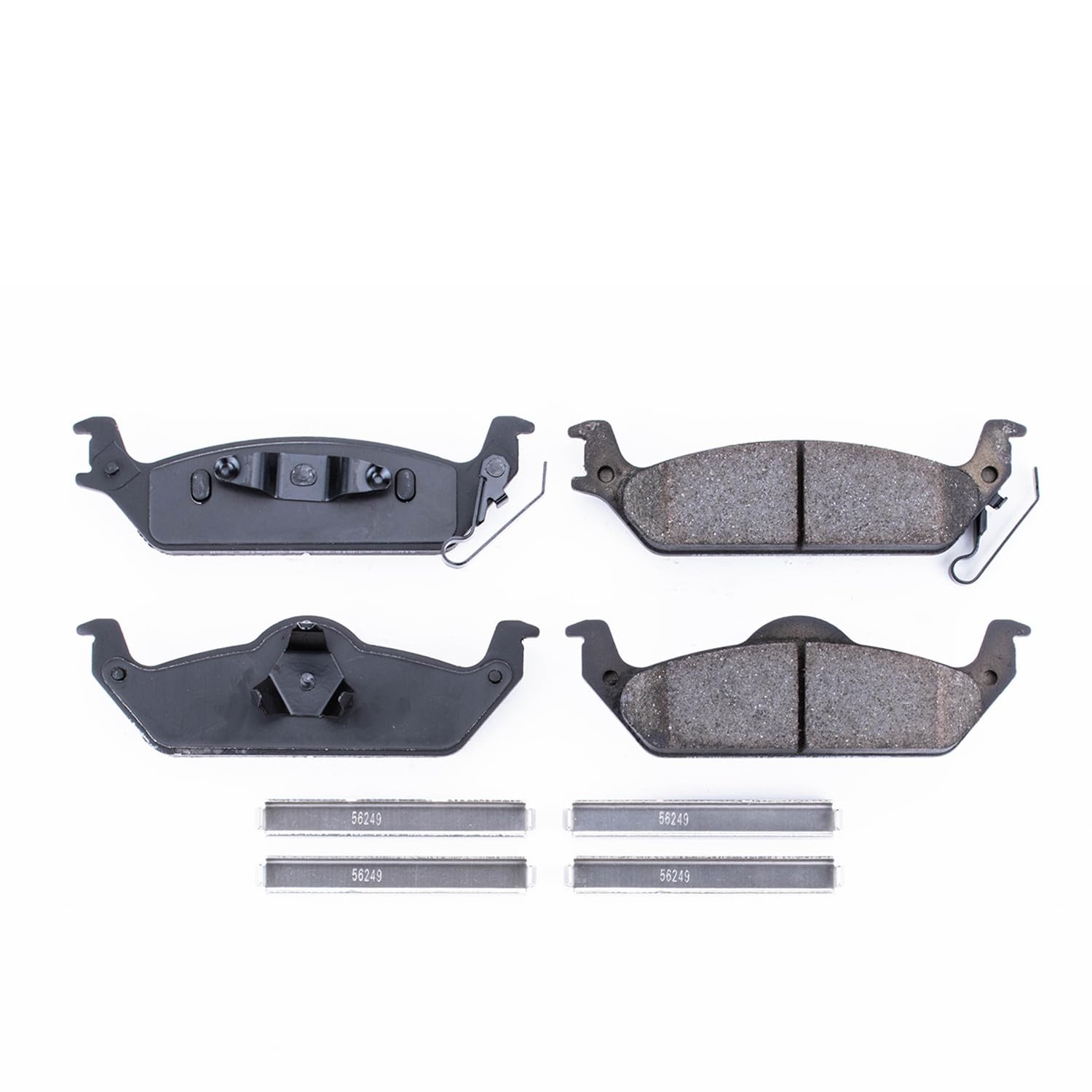 Rear Brake Kit Power Stop For Dodge Dakota 2003-04 - Ceramic Brake Pads With Installation Hardware, 17-963