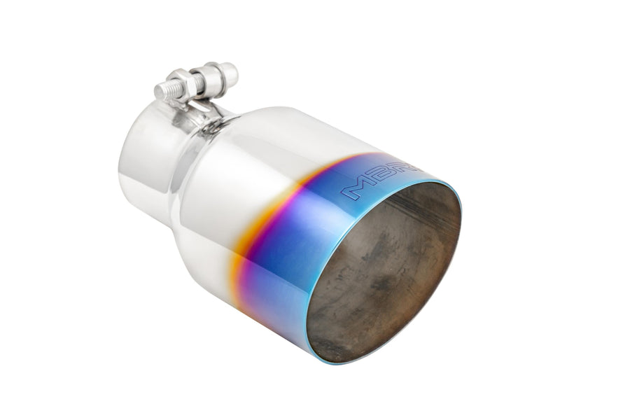 Burnt End MBRP T304 Stainless Steel Angle Cut Exhaust Tip - 3in. ID / 5in. OD / 6.5in. Length