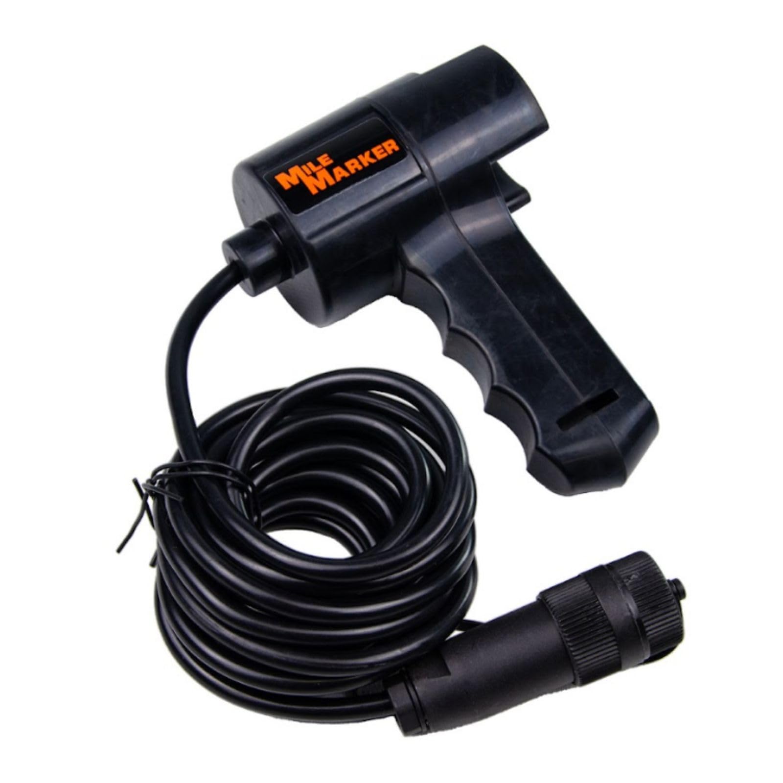 Mile Marker Mission Series 78-53246 Covert Black 12 Volt 10,000 Pound Electric Winch with 92' Synthetic Rope - Rugged Heavy Duty Solenoid - Fully Submersible