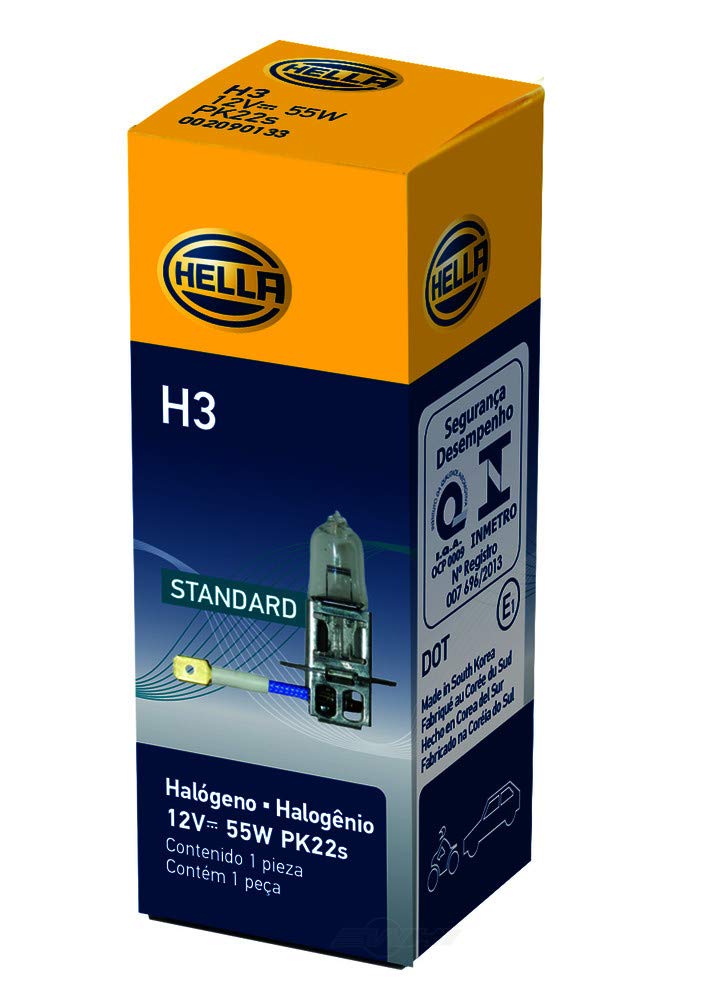 H3 HELLA Standard Halogen Bulb, 12 V, 55W