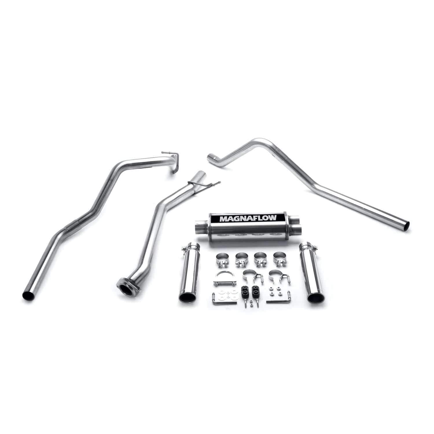 Performance Exhaust System MagnaFlow 15792: Cat-Back, Street Series, Compatible with Chevrolet Silverado 1500, Compatible with GMC Sierra 1500