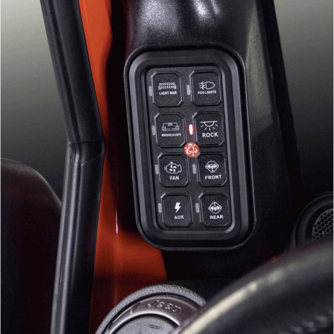 A-Pillar Metra 8-Gang Switch Panel System (MTRJP-APS-JK)