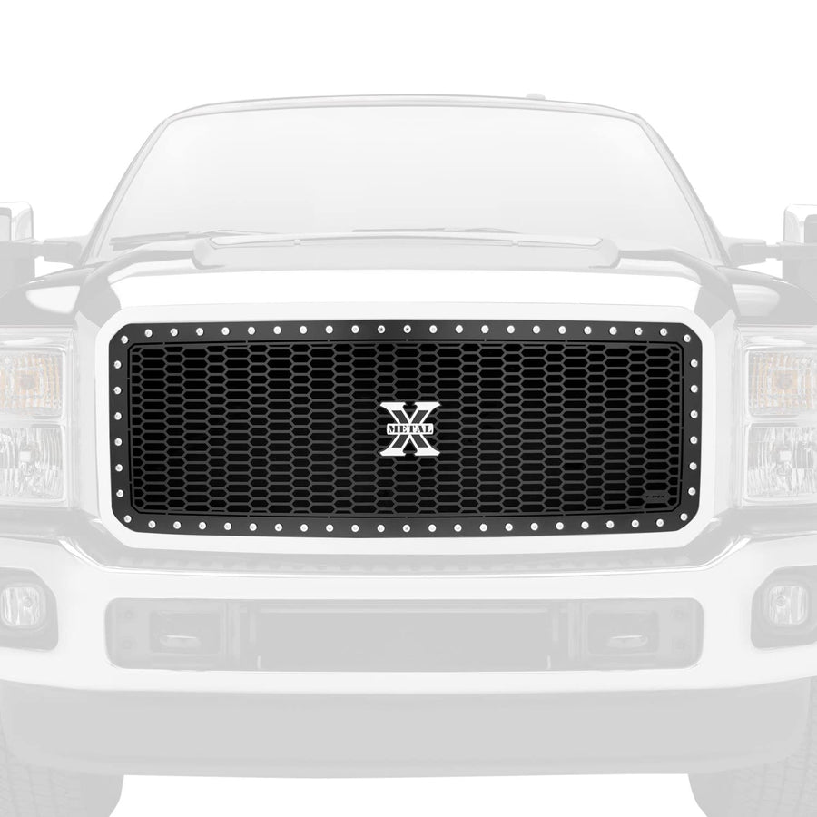 Laser X Grille 2011-2016 Super Duty, Black, 1 Pc, Insert, Chrome Studs - PN #7715461