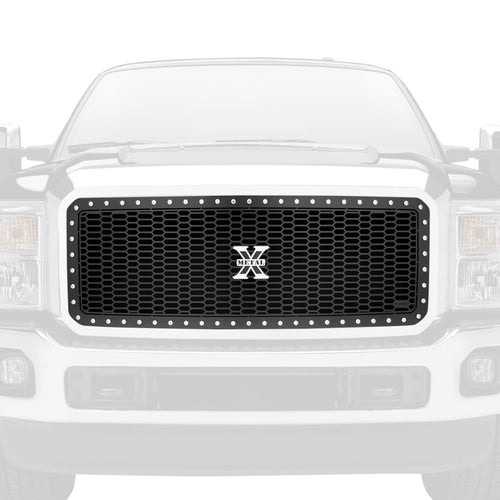 Laser X Grille 2011-2016 Super Duty, Black, 1 Pc, Insert, Chrome Studs - PN #7715461