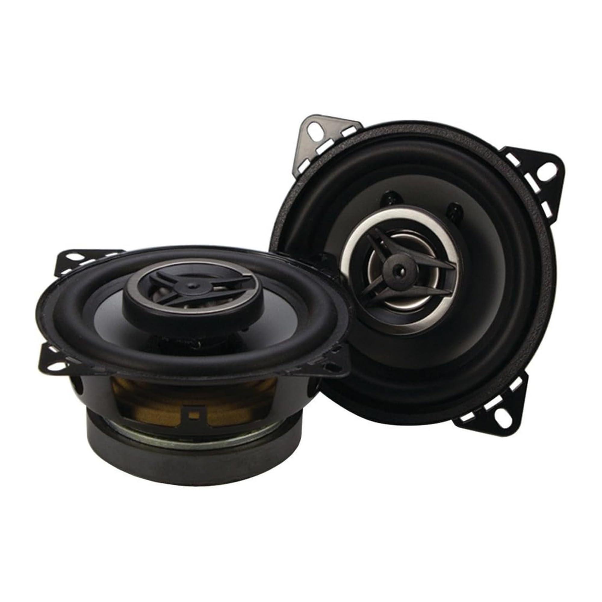 4-Inch Crunch CS4CX Full-Range Coaxial Car Speakers, Black