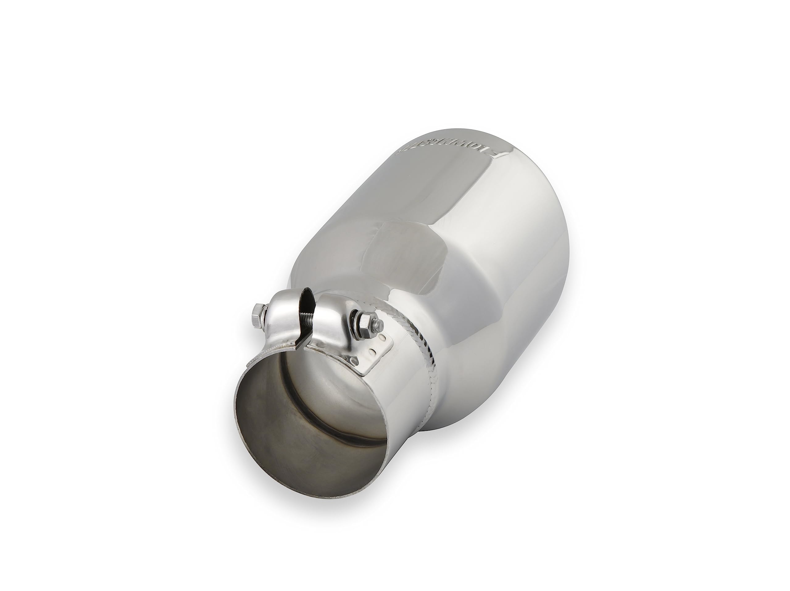 Exhaust Tip Flowmaster 15365 4 Inch Rolled Angle Polished 304 Stainless Steel Fits 2.50 Inch Tubing Clamp On