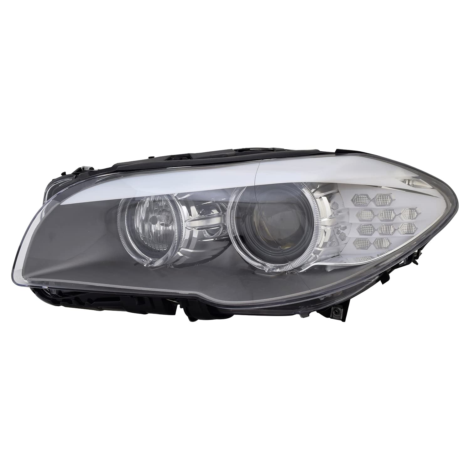 Left-Side TYC 20-9890-01 Headlight Assembly Compatible with 2011-2013 BMW 5 Series