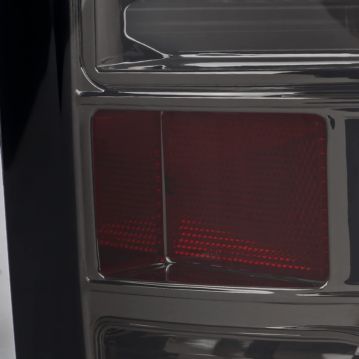 Smoke LED Tail Lights SPEC-D TUNING w/White LED Light Bar Compatible with 2009-2018 Dodge Ram 1500, 2010-2018 Dodge Ram 2500/3500, Left + Right Pair Assembly