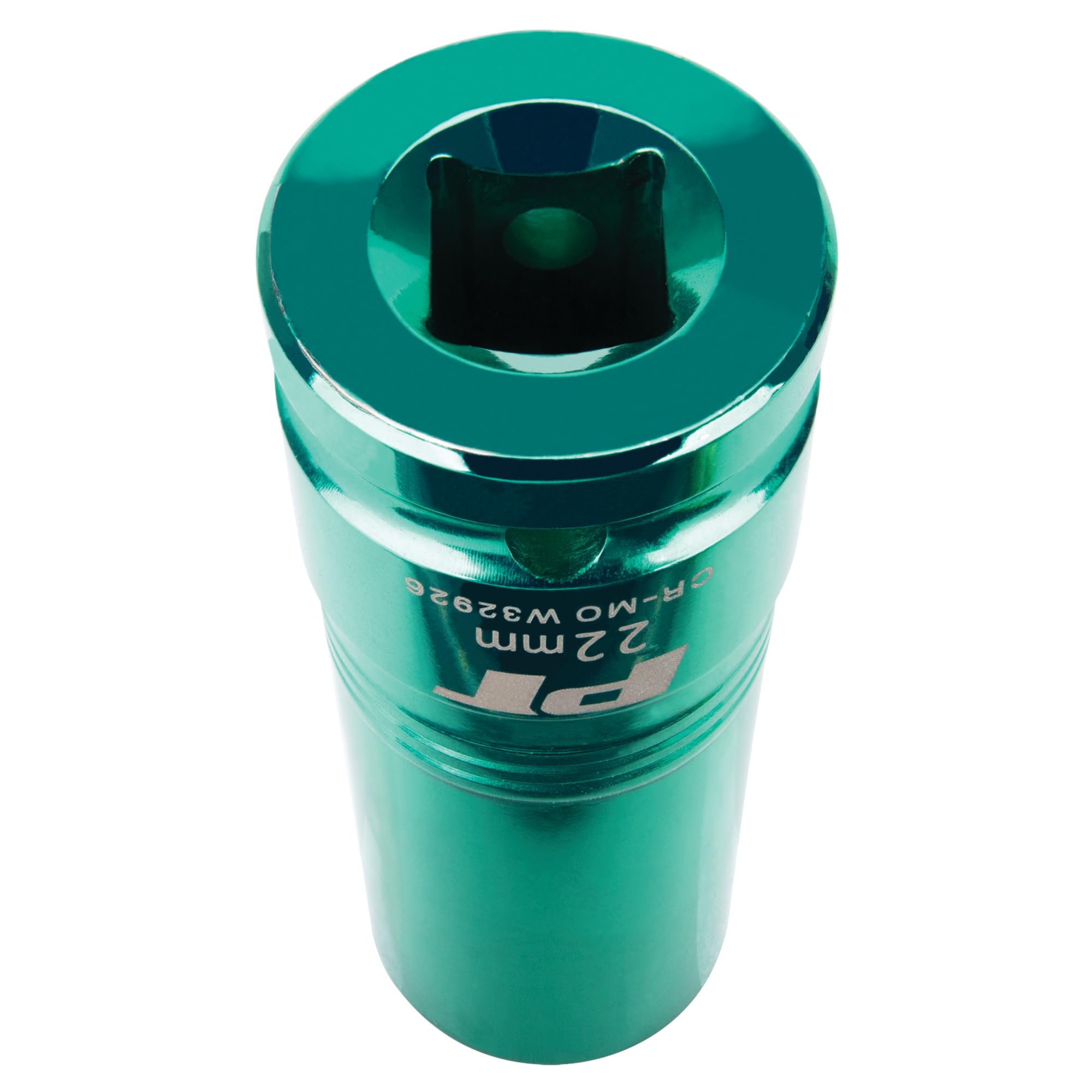 W32926 Performance Tool 1/2-Inch Impact Drive 22mm Thin Wall Socket, 1/2-Inch Impact Drive 22mm, Teal
