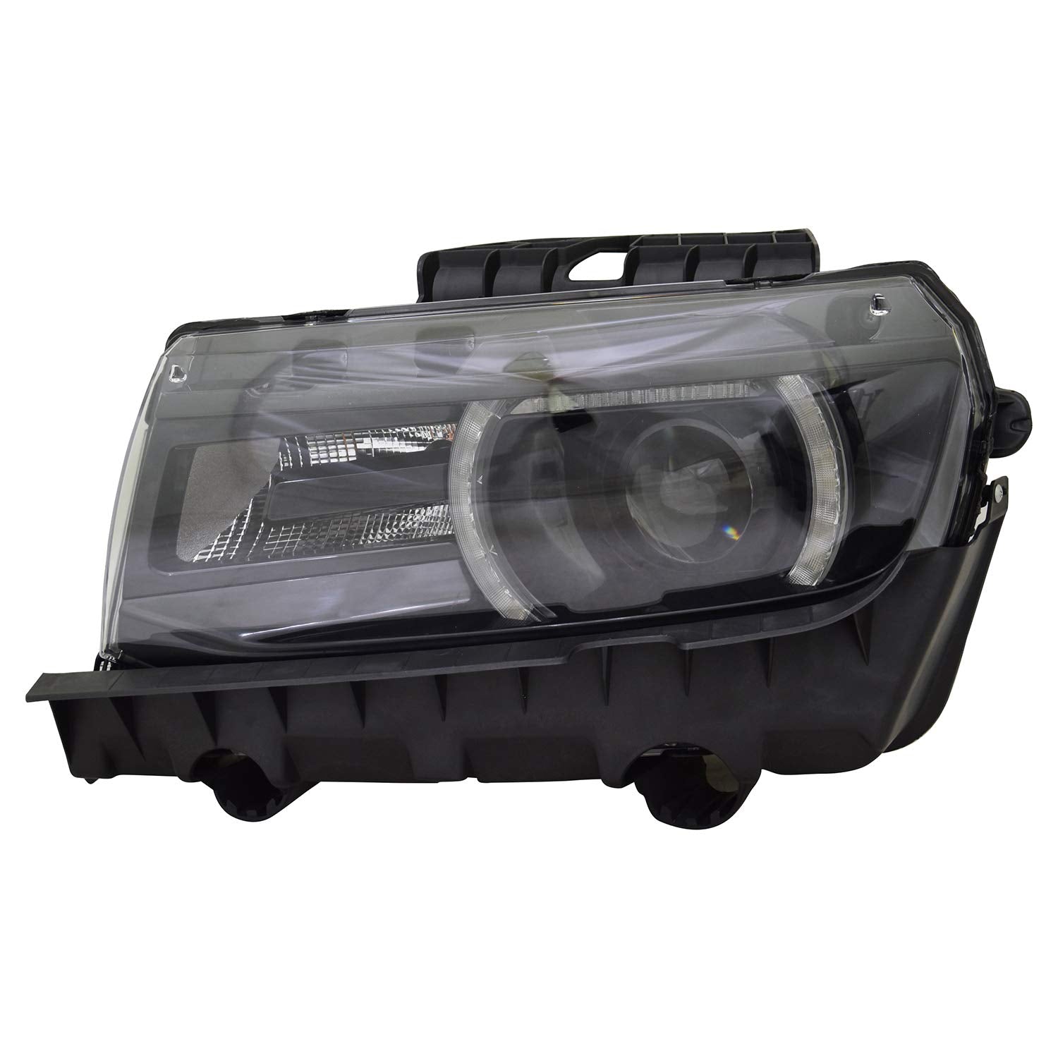 Left TYC Headlight Assembly Compatible with 2014-2015 Chevrolet Camaro