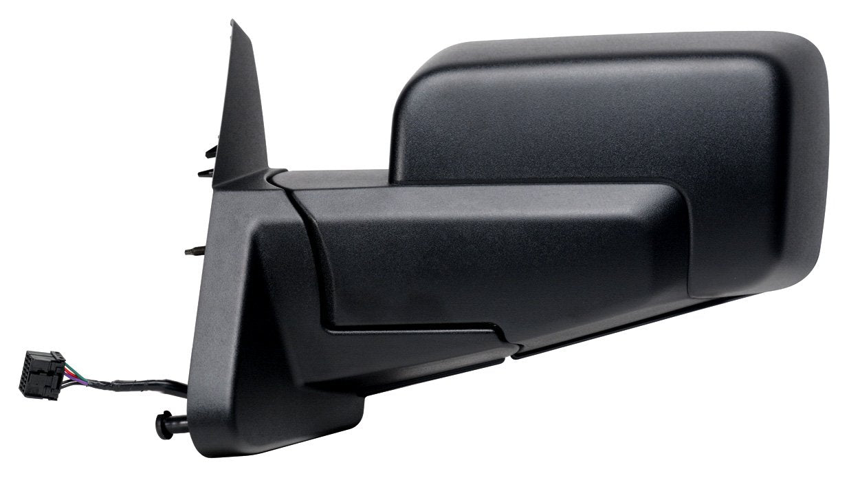 Driver Side Fit Mirror for Jeep Commander, Black, w/o Memory, Foldaway, Heated Power