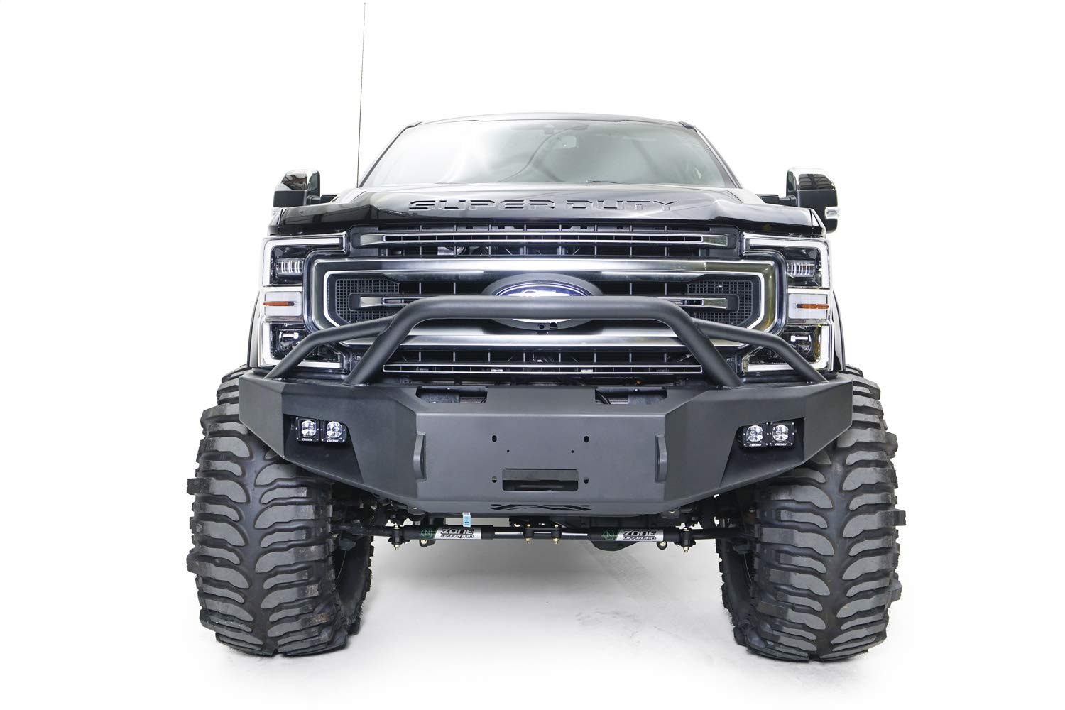 Fab Fours Full Width FS17-A4162-B Premium Raw Front Winch HD Bumper with Pre-Runner Guard