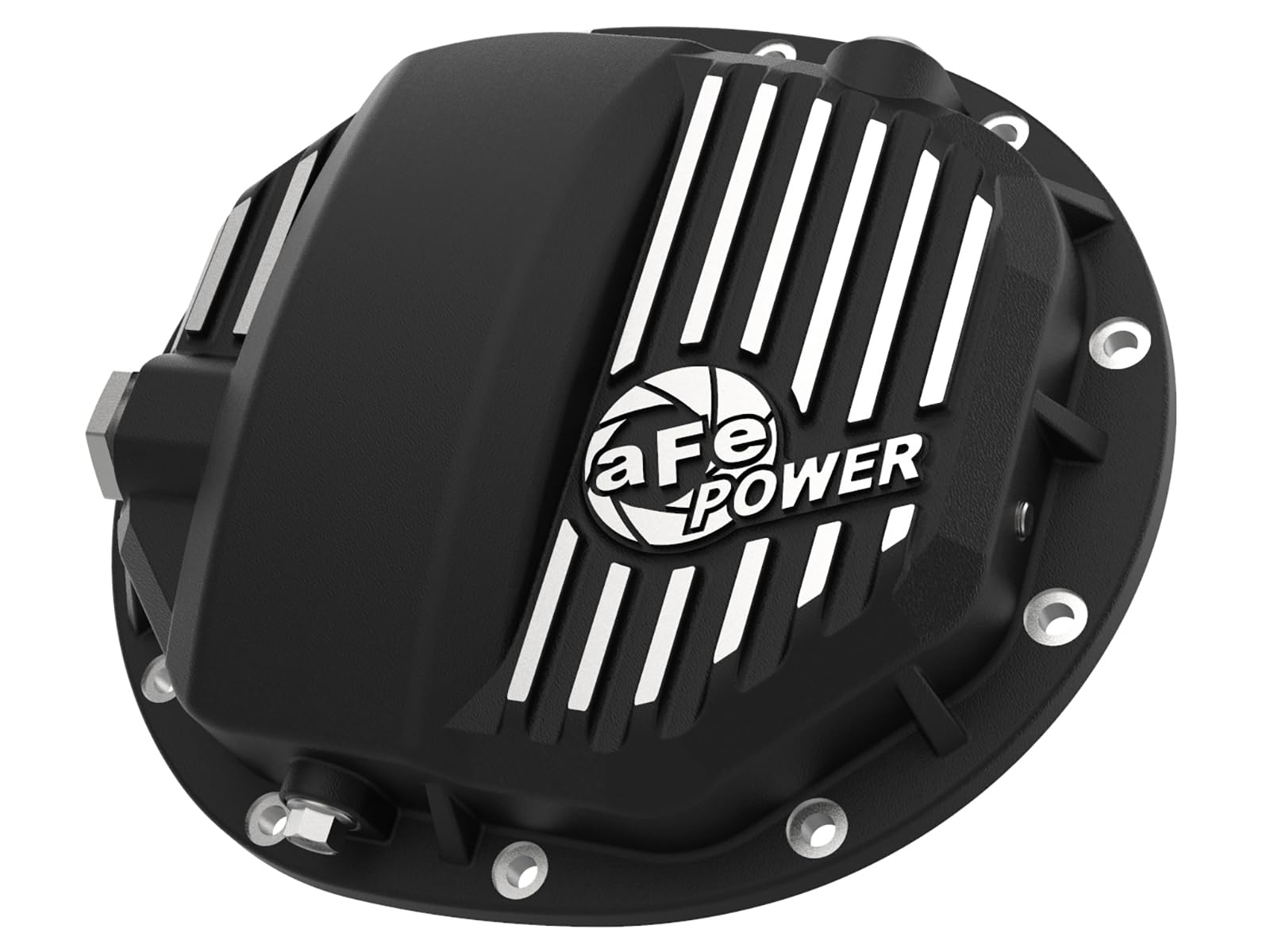 aFe POWER Rear Differential Cover Pro Series Black w/Machined Fins - #46-71120B - GM Silverado/Sierra 1500 14-23 (AAM 9.5/9.76)
