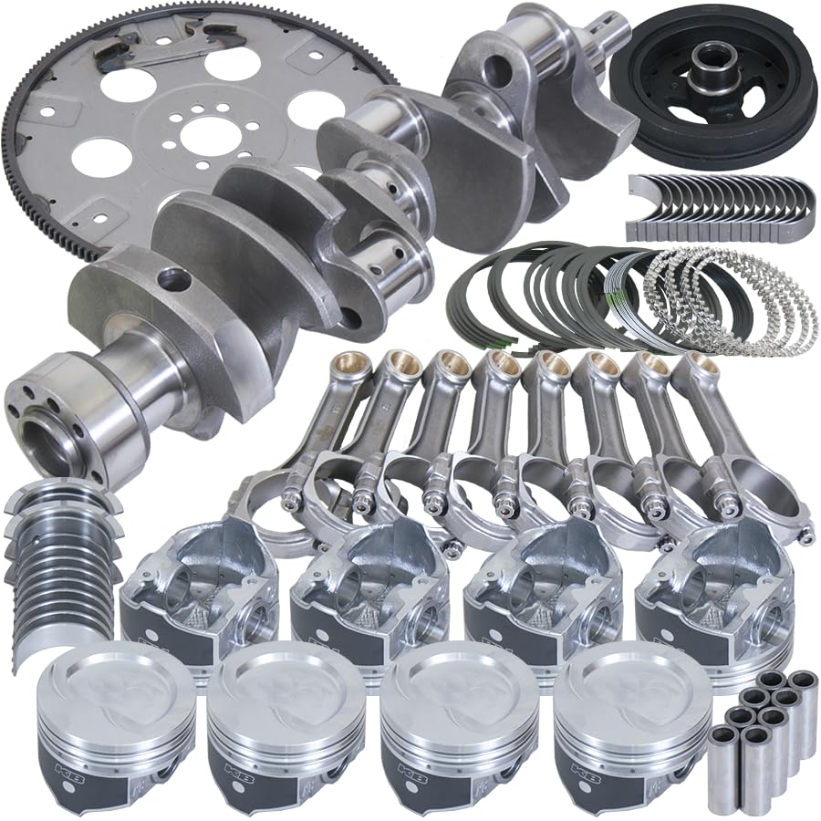 Balanced Eagle Rotating Assembly Kit B13004L04068: Chevrolet, 350-1 pc rear seal, 168 t