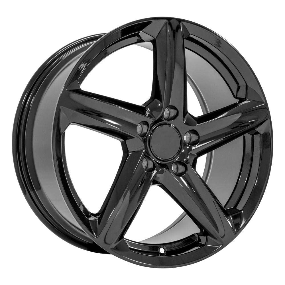 CV02C-18085-5475-56B OE Wheels: 18" Replica Wheel Cv02C Fits Chevrolet C7 Corvette 18X8.5 Gloss Black Wheel