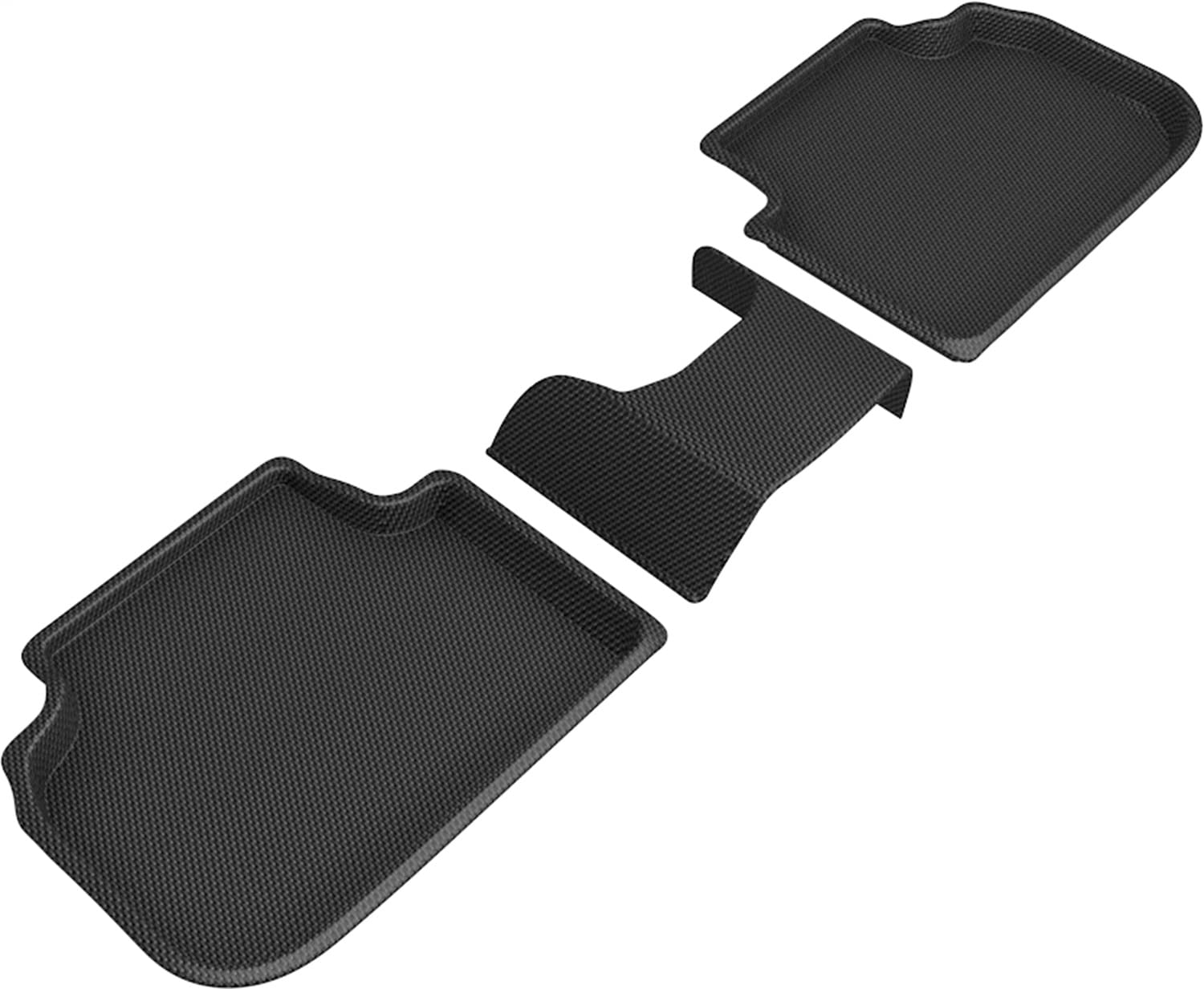 3D MAXpider Kagu Custom Fit Floor Mat (Black) Compatible with BMW 2 Series Gran Coupe (F44) RWD 2020-2023 - Second Row