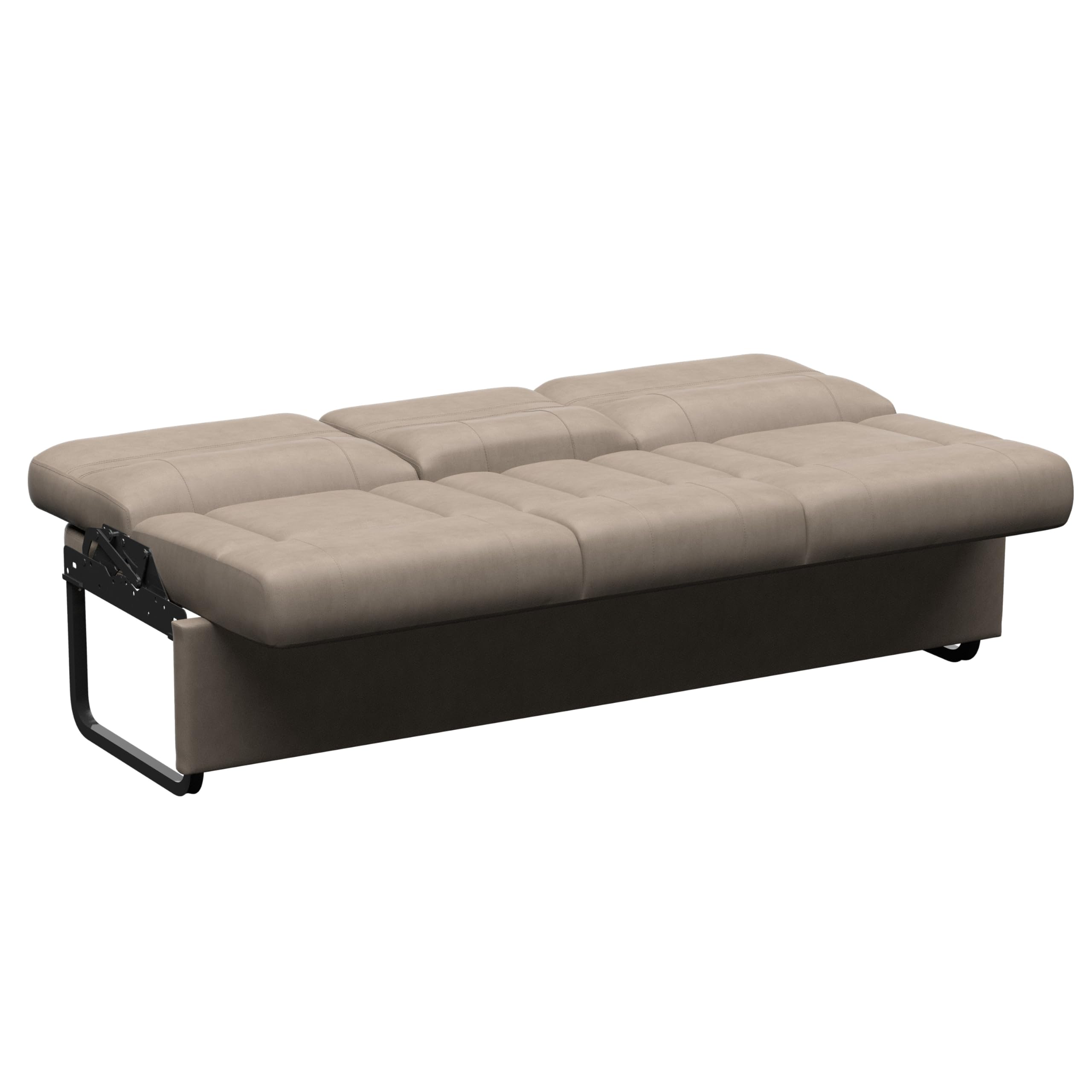 68" Thomas Payne Signature Driftwood RV Jackknife Sleeper Sofa with Matching Kickboard, Easy Transition, High-Density Foam Cushioning, Fold-Down Center, Dual Cupholders - 2024044397