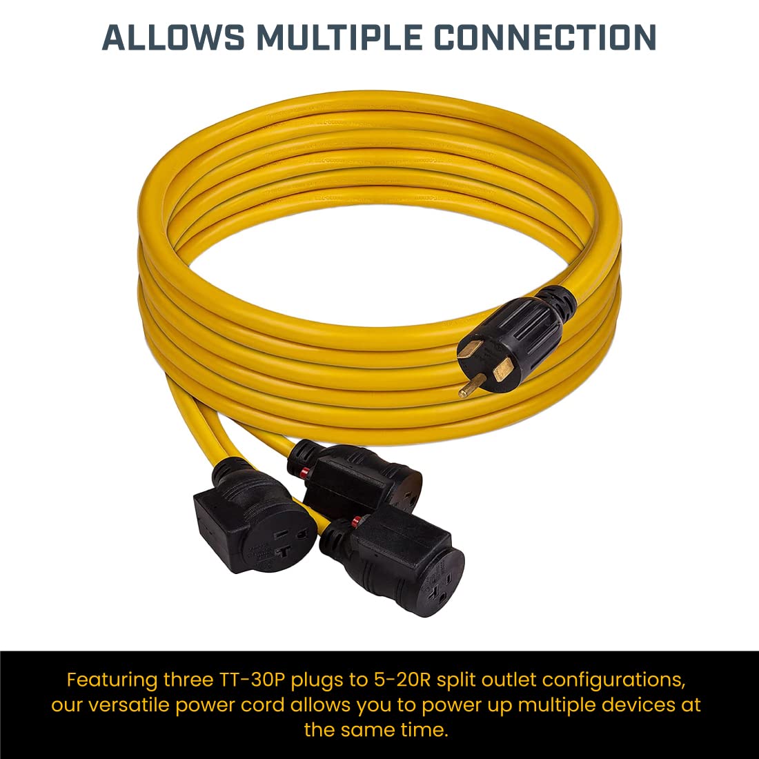 Generator Cord Firman 1101 Heavy-Duty, L5-30P, 25 Ft. - Quantity 1