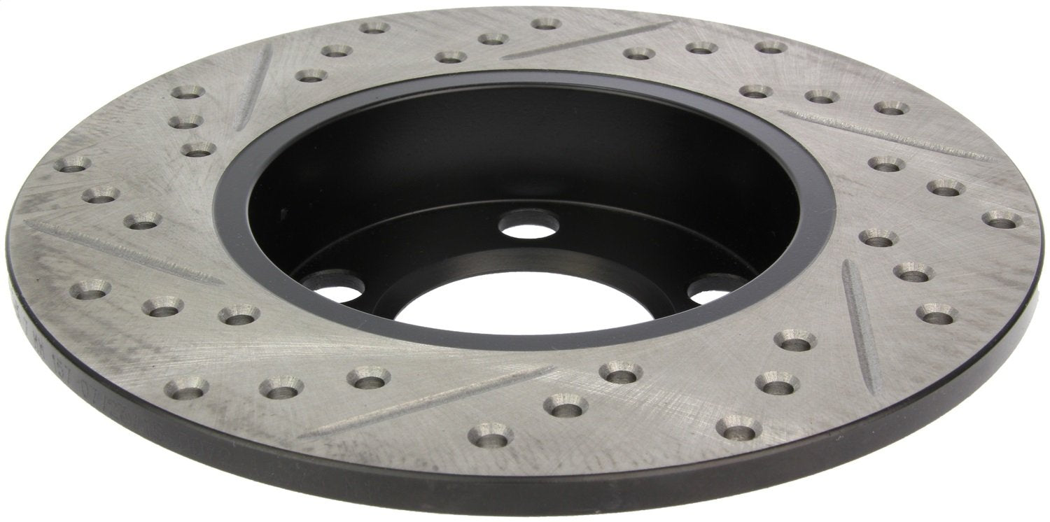 Sport Drilled/Slotted Brake Rotor StopTech 127.33057L (Rear Left), 1 Pack