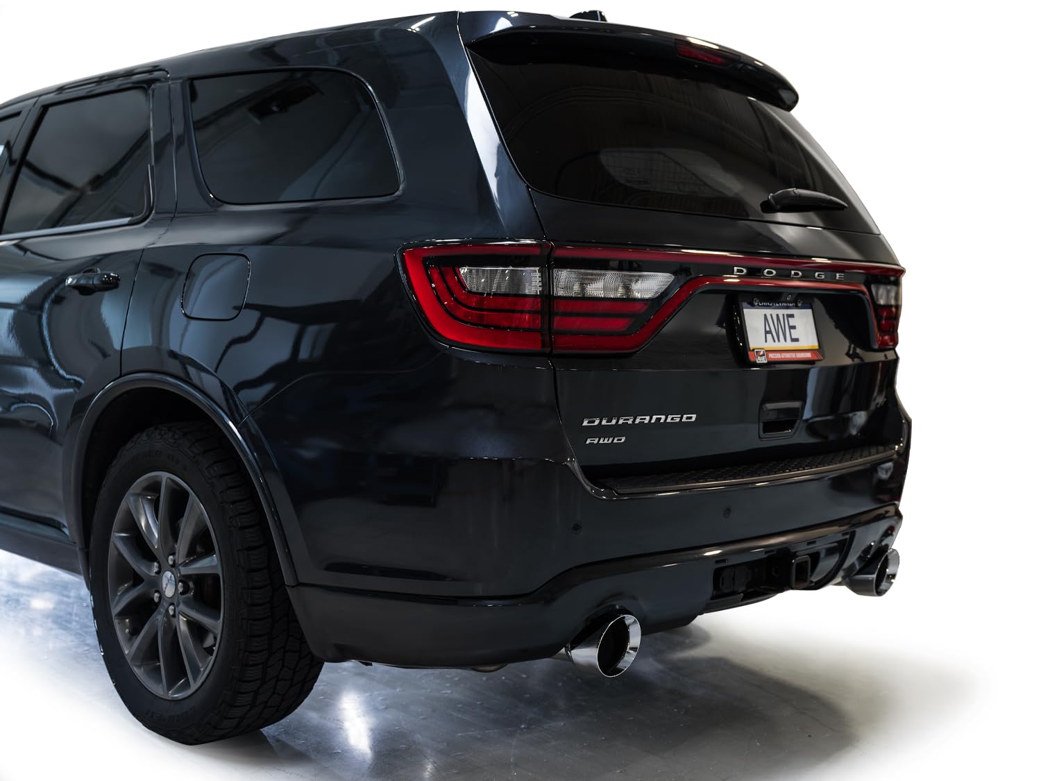 Track Edition AWE Tuning 5.7L Exhaust for 11-24 Dodge Durango with Chrome Silver Tips