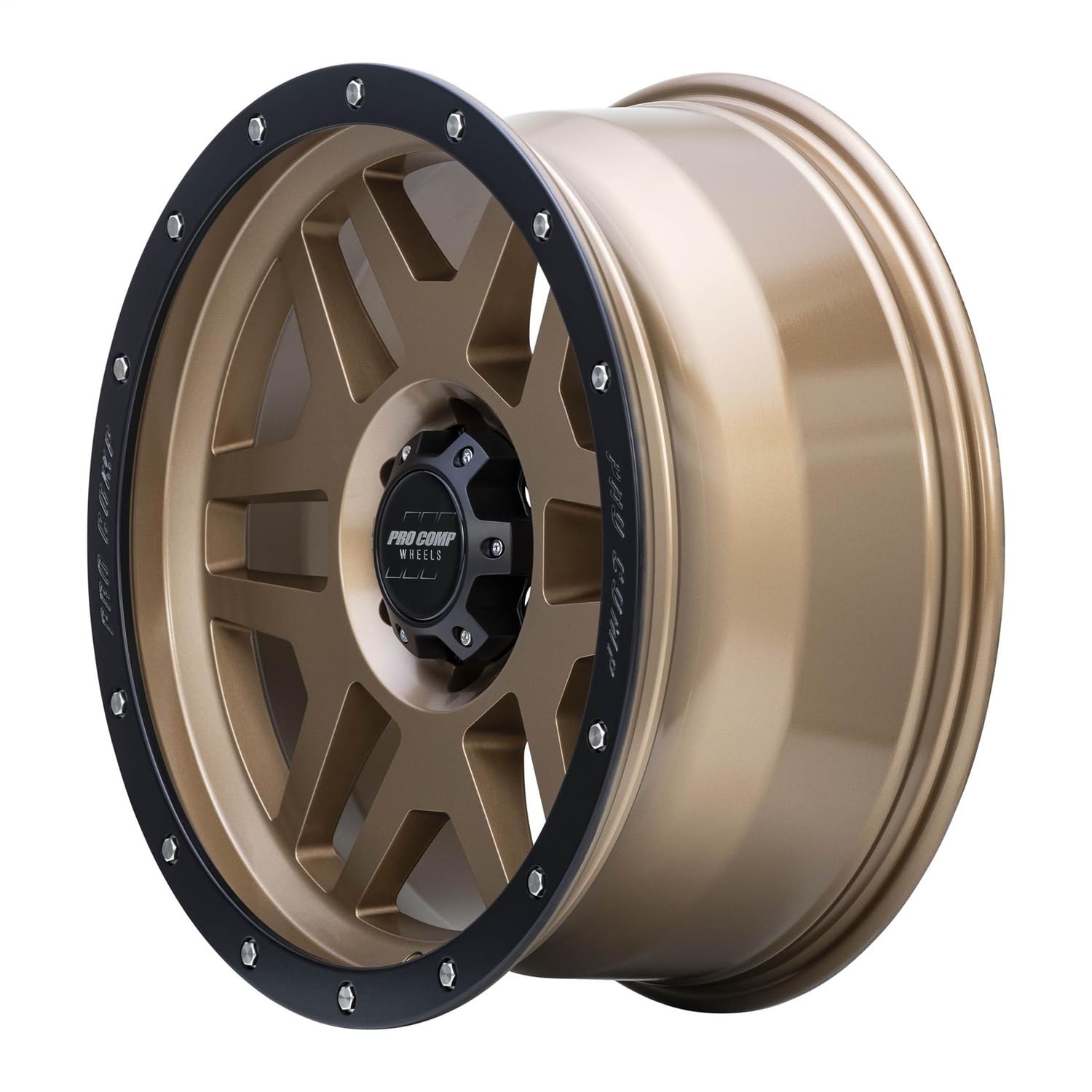 Pro Comp PHASER Alloys 17X9 6X139.7 4.76-6mm MATTE BRONZE WITH BLACK LIP - PXA9641-7983