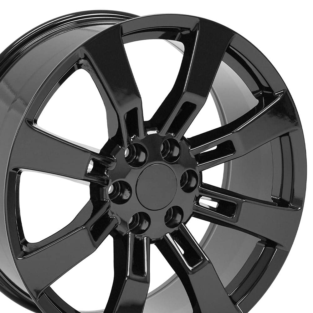 22 Inch OE Wheels CA82 Rim Fits Escalade Style 6x139.7 22x9 Gloss Black - Hollander 5409 (1)