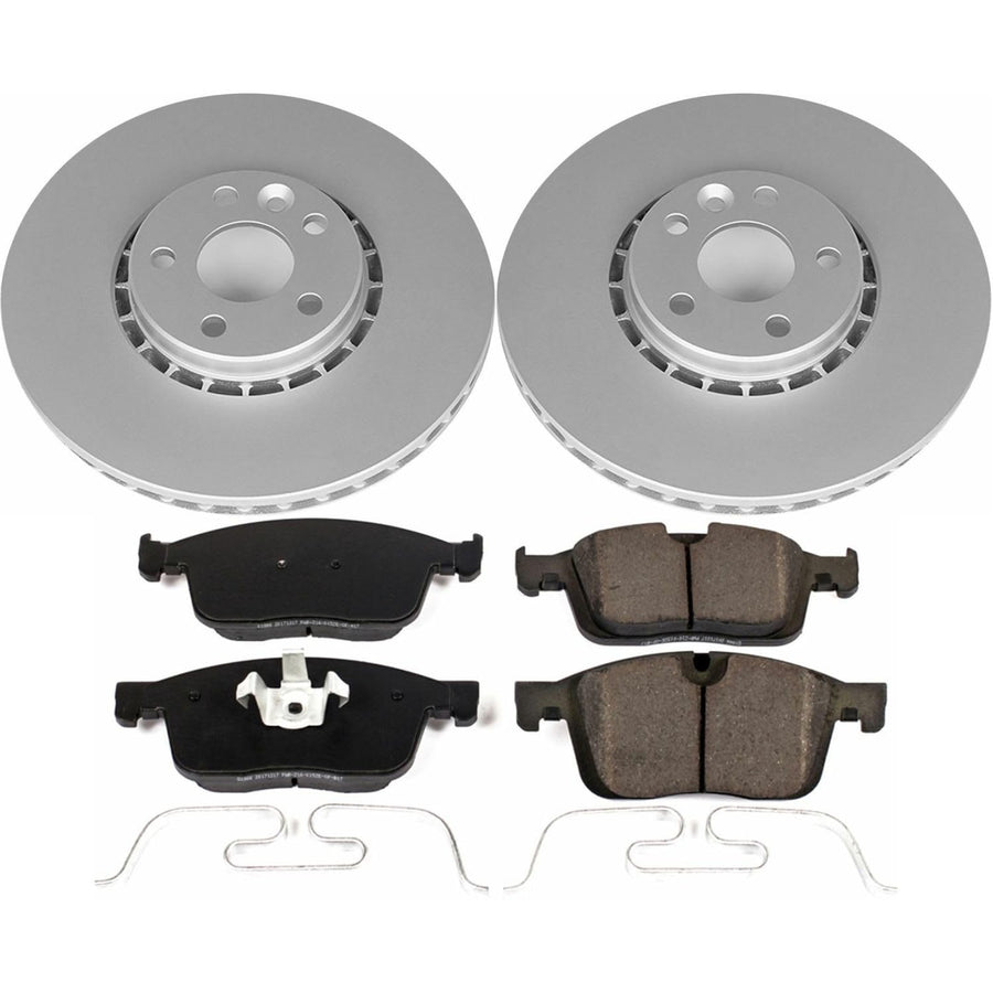 Power Stop Z23 Evolution Geomet® Coated Brake Kit CRK7705 Front