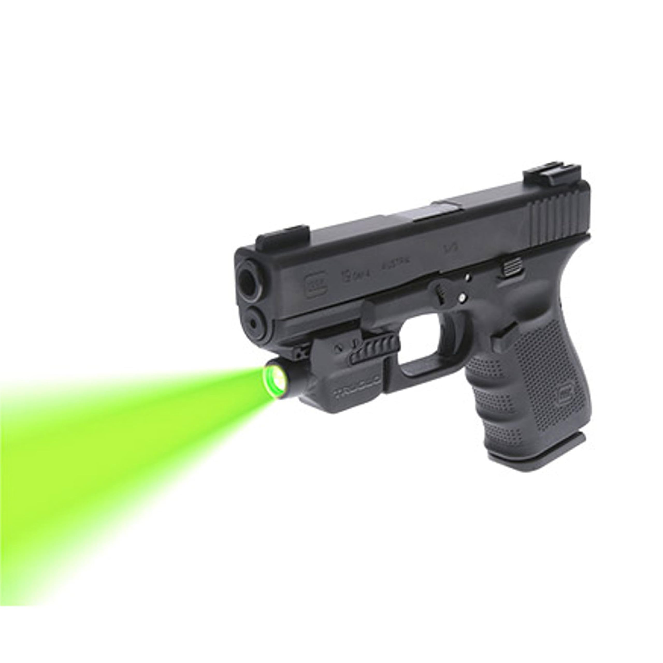 Sight Line TRUGLO 100 Lumen Compact Durable Lightweight Rechargeable Handgun Light, Green