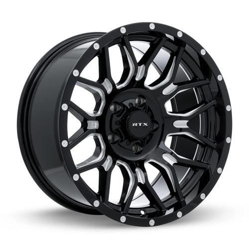 Claw RTX® • 163735 • Gloss Black Milled with Rivets • 20x9 6x135 ET0 CB87.1