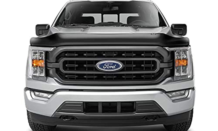 Bugflector Hood Shield / Protector Auto Ventshade [AVS] | Fits 2021 - 2025 Ford F-150, (Excludes Tremor, Platinum, King Ranch) | High Profile Bug Deflector - 1 pc., Dark Smoke | 23621