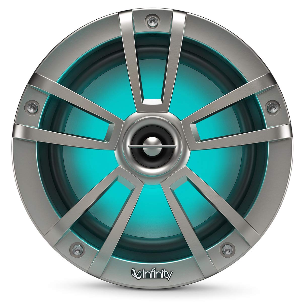 Infinity 622MLT Marine INF622MLT 6.5h RGB LED Coaxial Speakers - Titanium