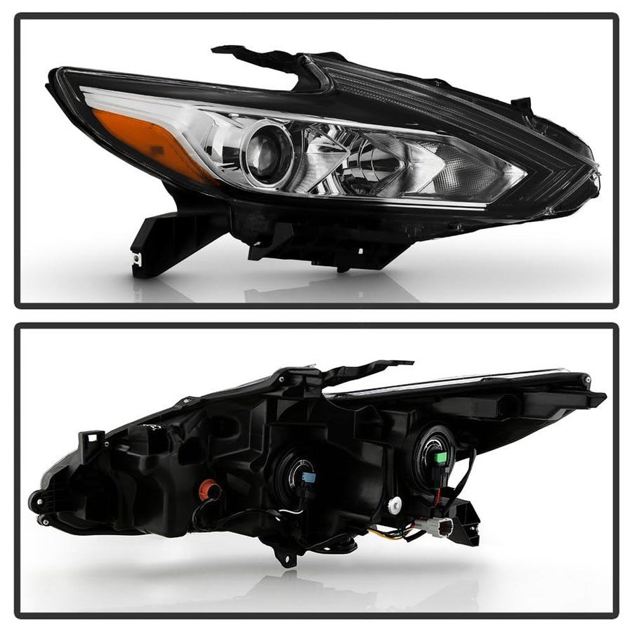 Nissan Altima 16-18 4Dr Driver Side Halogen Headlight (SOAR) - Spyder Low Beam-H11(Included); High Beam-H9(Included); Signal-7443NA(Included) - OEM Right
