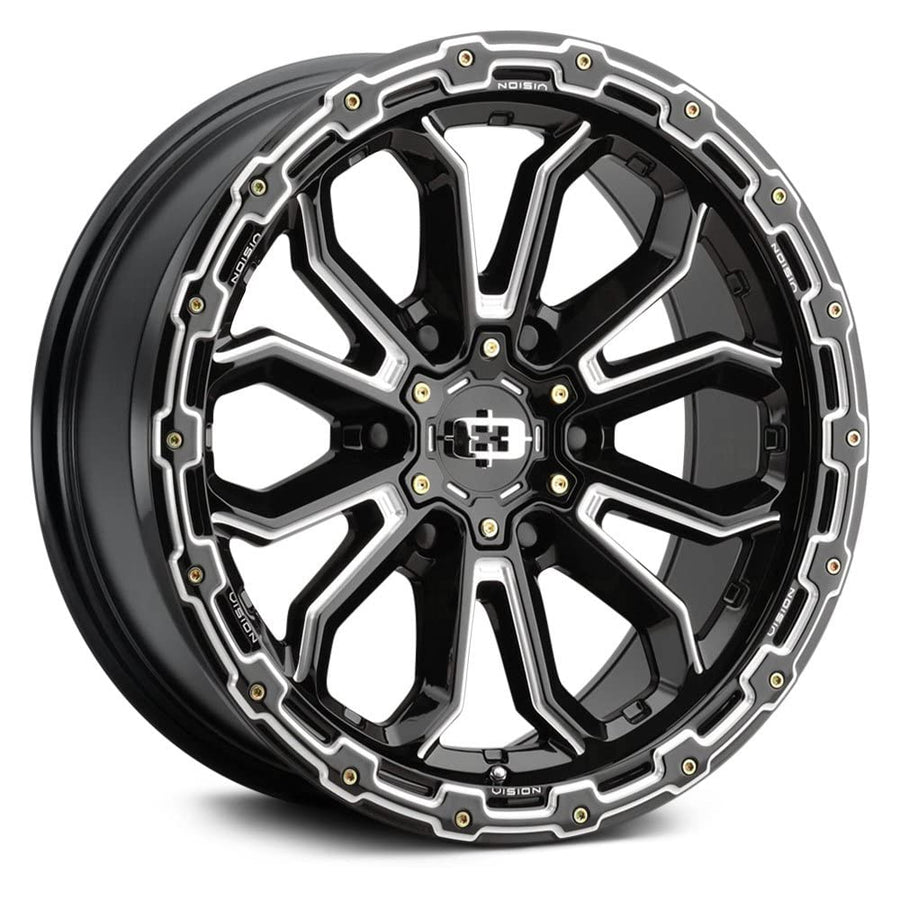 405 Vision Korupt 18x9 6x120 +12mm Black/Milled Wheel Rim 18" Inch
