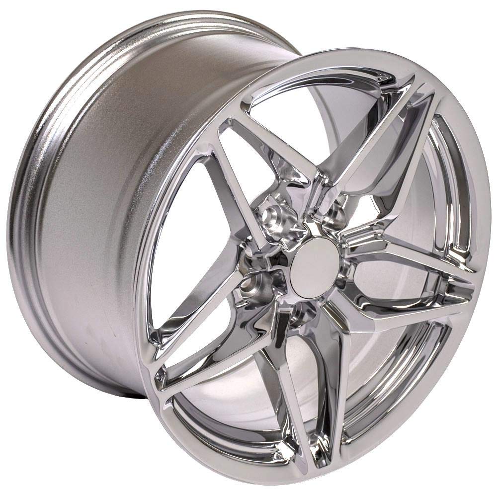 CV31 OE Wheels 17 Inch Rim Fits Corvette C7 ZR1 Style 5x120.65 17x9.5 Chrome - Hollander 5927 (1)