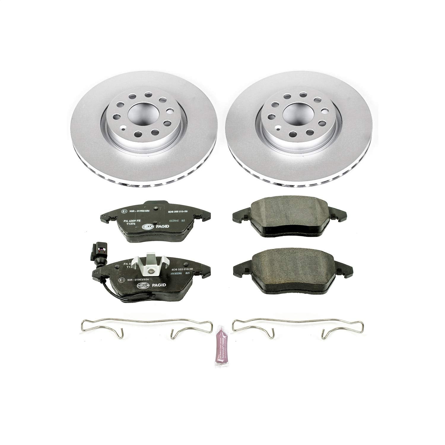 Power Stop Front ESK2259 Euro-Stop Brake Kit Audi VW For Audi A3, Audi A3 Quattro, Audi TT, Audi TT Quattro, VW Beetle, VW CC, VW Eos, VW GTI, VW Jetta, VW Passat [Model Specific]