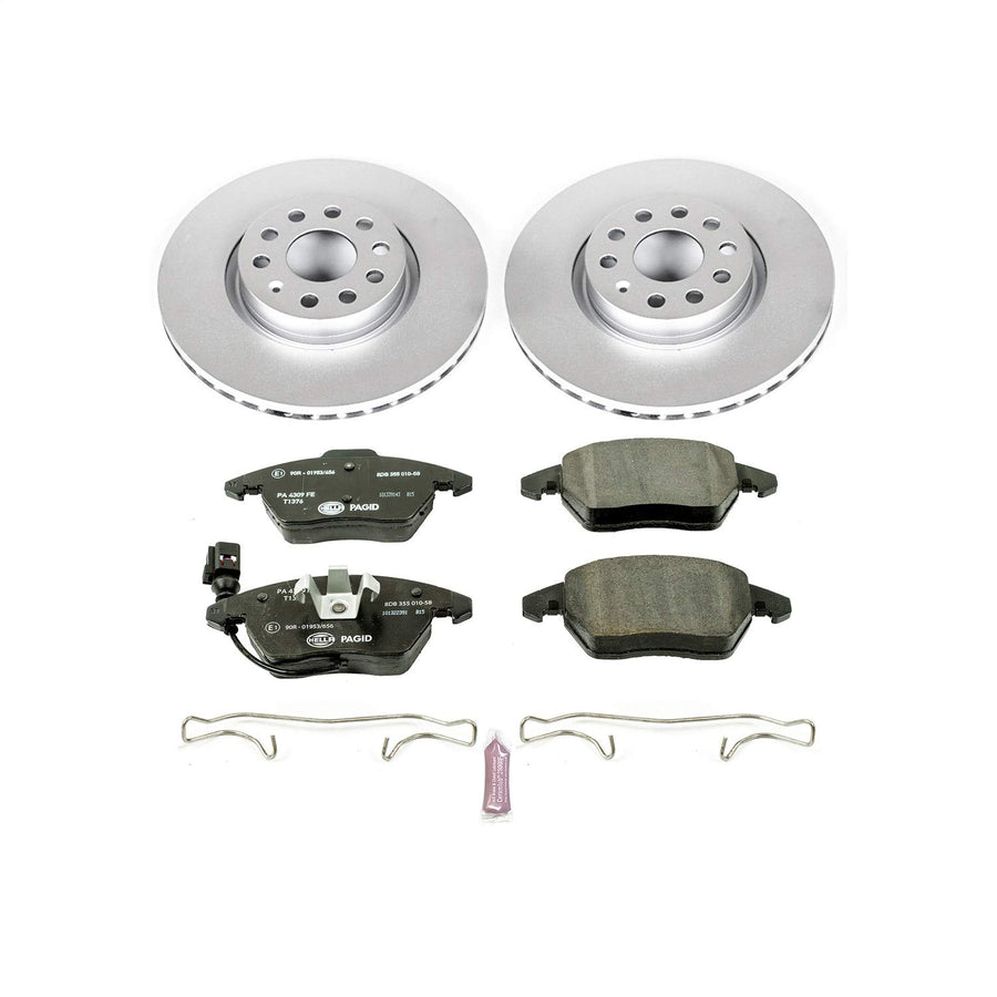 Power Stop Front ESK2259 Euro-Stop Brake Kit Audi VW For Audi A3, Audi A3 Quattro, Audi TT, Audi TT Quattro, VW Beetle, VW CC, VW Eos, VW GTI, VW Jetta, VW Passat [Model Specific]