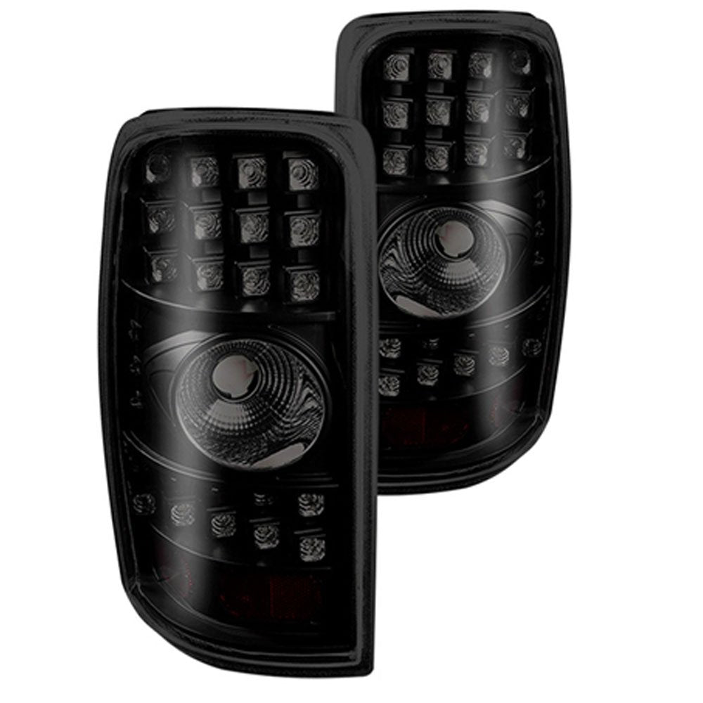 Winjet Tail Lights Assemblies for Street Series [2000 2001 2002 2003 2004 2005 2006 Chevy Suburban/Tahoe/Yukon] LED Taillights Brake Lamps Left Driver & Right Passenger Sides Pair Smoke