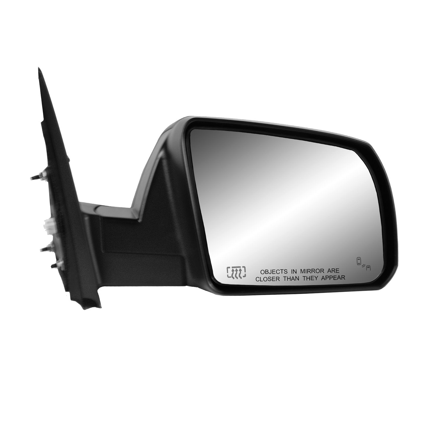 Fit System Passenger Side Mirror 70227T for Toyota Tundra, Sequoia SR5/ TRD Model, Textured Black, w/Blind spot Detection, Foldaway, Heated Power
