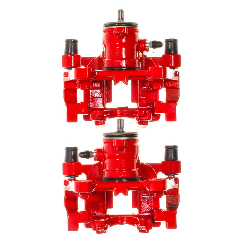 Power Stop S15140 Rear Pair of High-Temp Red Powder Coated Calipers
