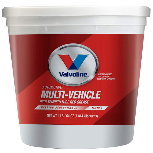 Multi-Vehicle Valvoline High Temperature Red Grease 4 LB Tub