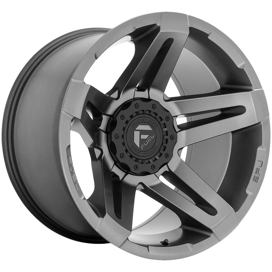 1PC Fuel D764 20X12 5X4.5/5.0 MT-GNMTL -44MM - D76420202647