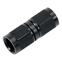 STRAIGHT SWIVEL COUPLER -4 AN BLK ANODIZE