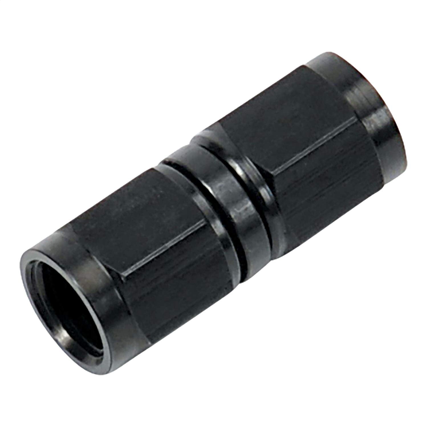 STRAIGHT SWIVEL COUPLER -4 AN BLK ANODIZE