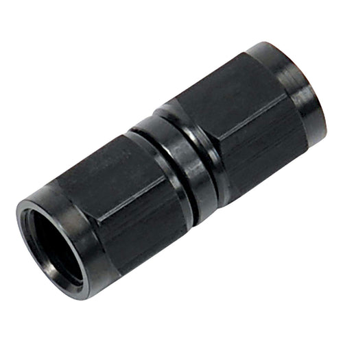 STRAIGHT SWIVEL COUPLER -4 AN BLK ANODIZE